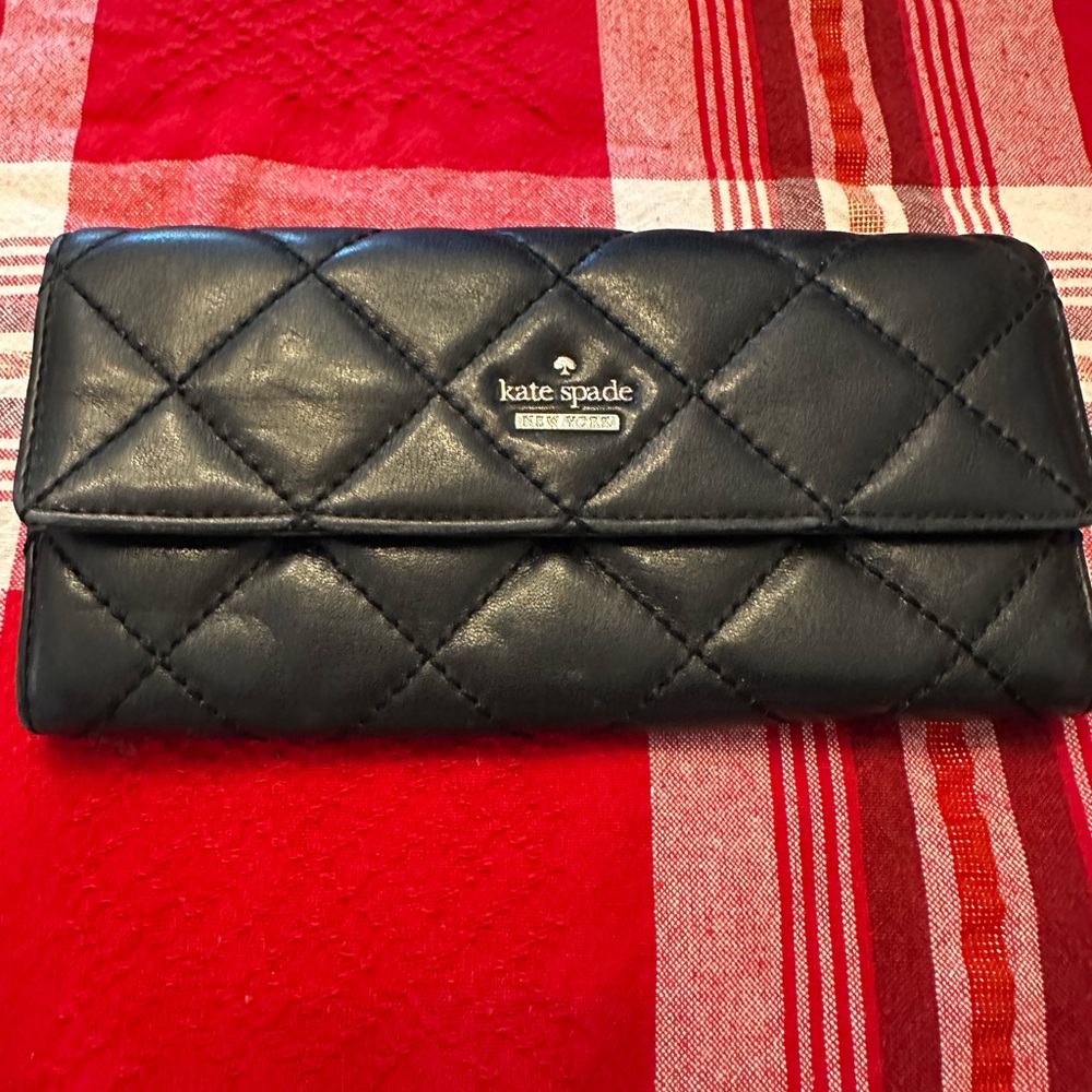 Kate Spade Large Quilted Leather Wallet